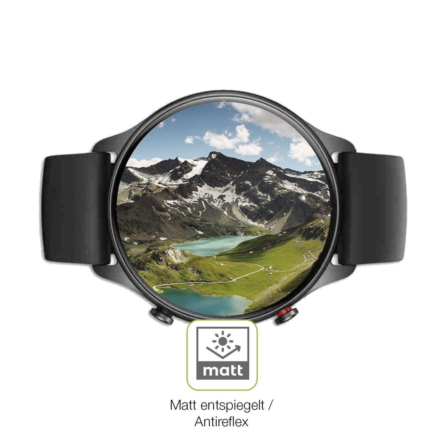 2x Full Cover Schutzfolie matt für Amazfit GTR 2e (5)