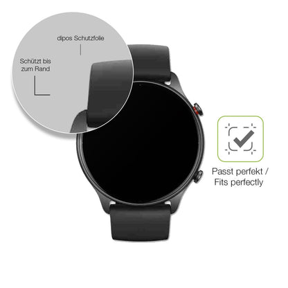 2x Full Cover Schutzfolie matt für Amazfit GTR 2e (6)