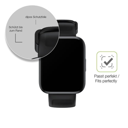 2x Full Cover Schutzfolie matt für Realme Watch 3 (6)