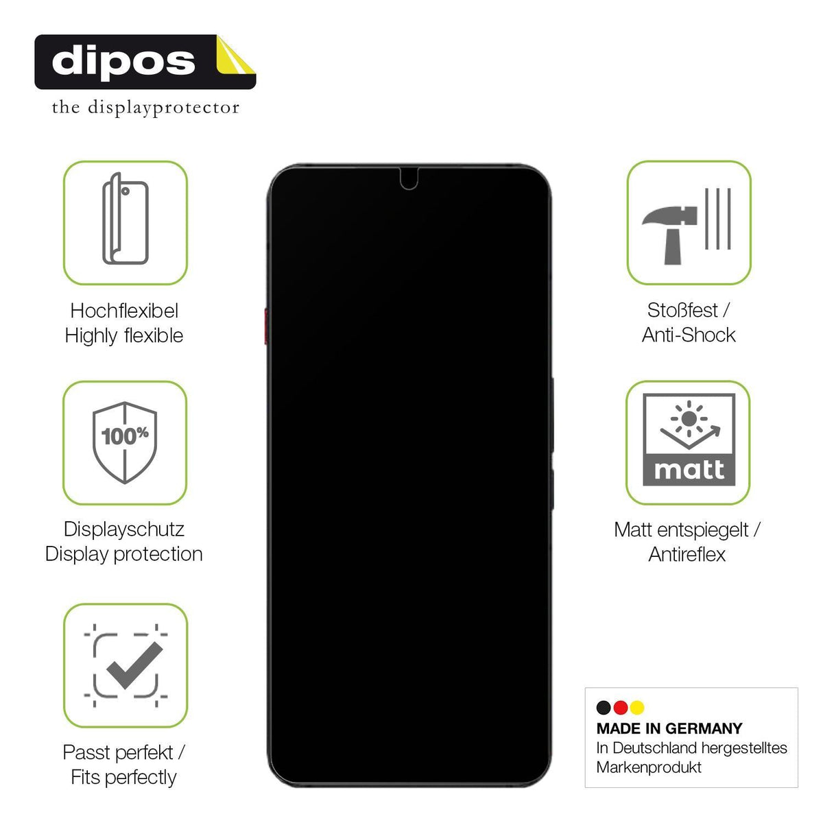 2x Full Cover Schutzfolie matt für Nubia Red Magic (7)