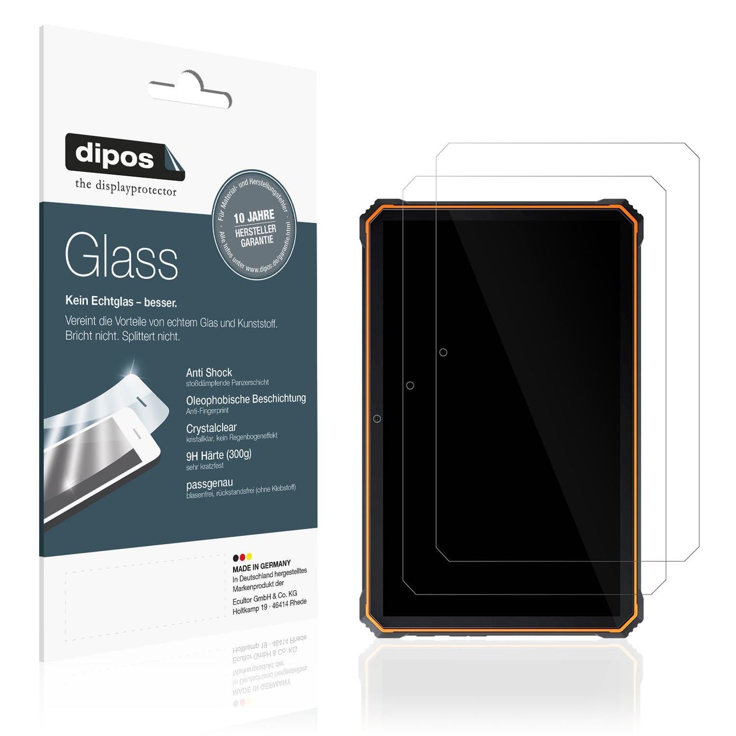 2x 9H Schutzfolie für Blackview Active 8 Pro Panze (1)