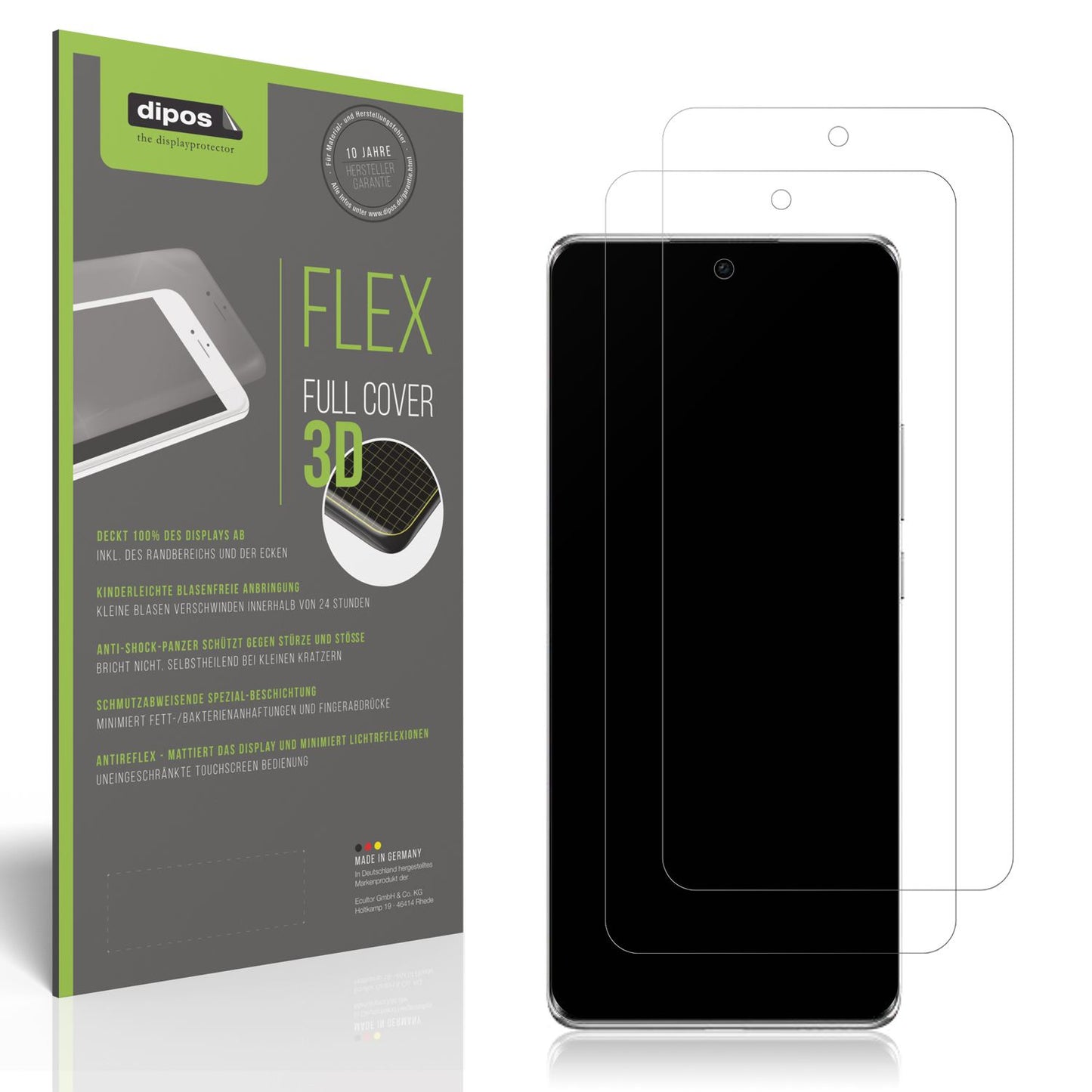 2x Full Cover Schutzfolie matt für OPPO Reno 11 Pr (1)
