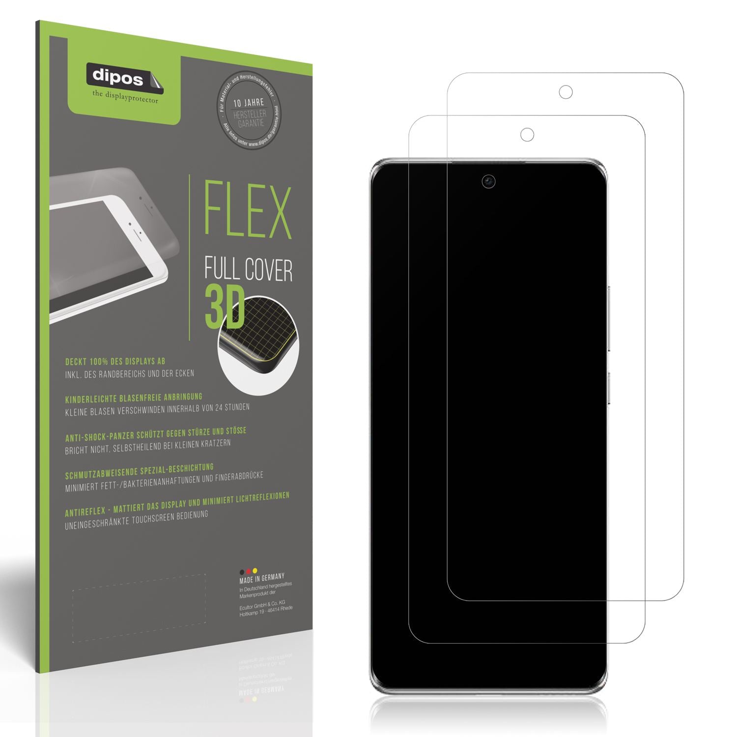 2x Full Cover Schutzfolie matt für OPPO Reno 11 Pr (1)