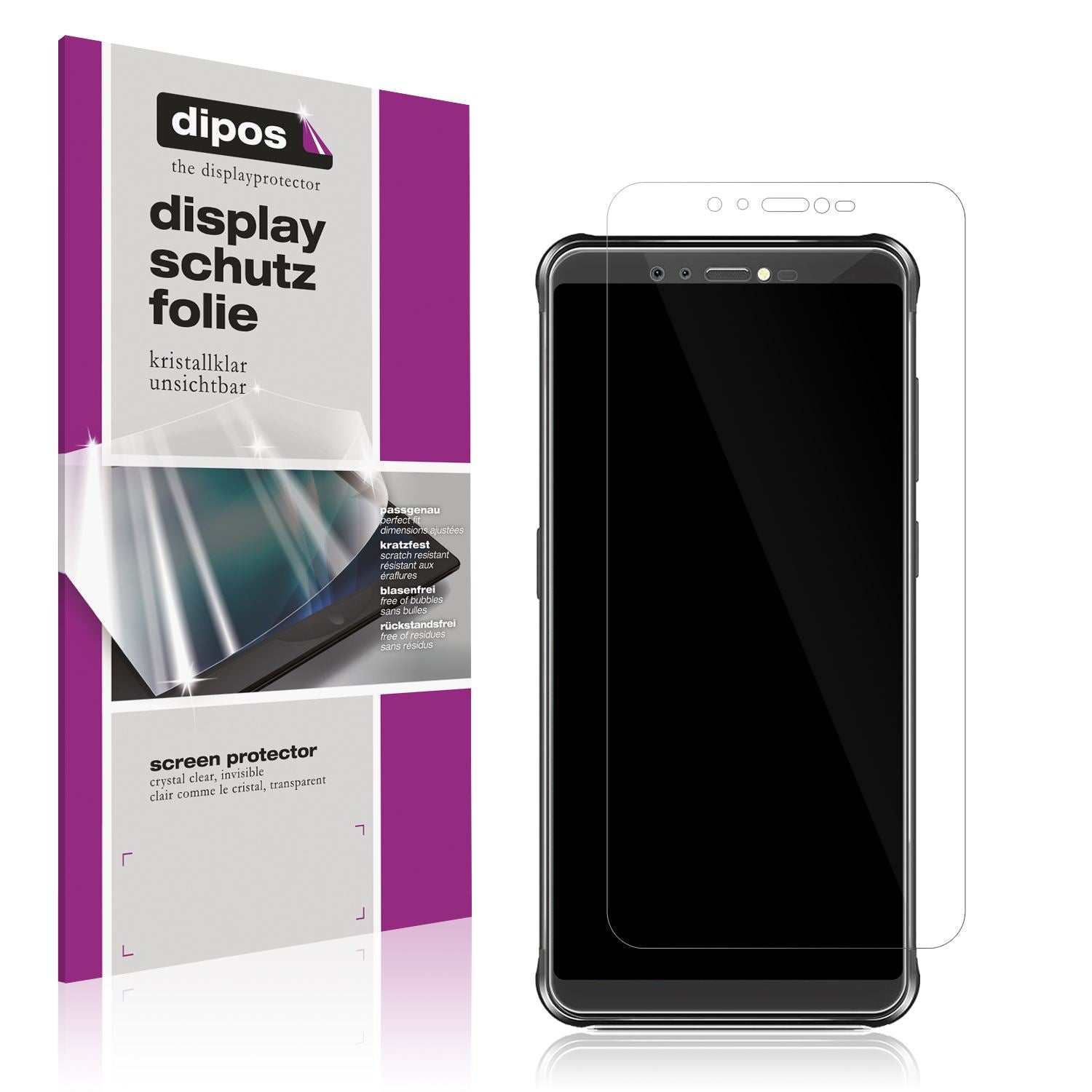 4x Schutzfolie klar für Vernee V2 Pro Display-Schu (1)