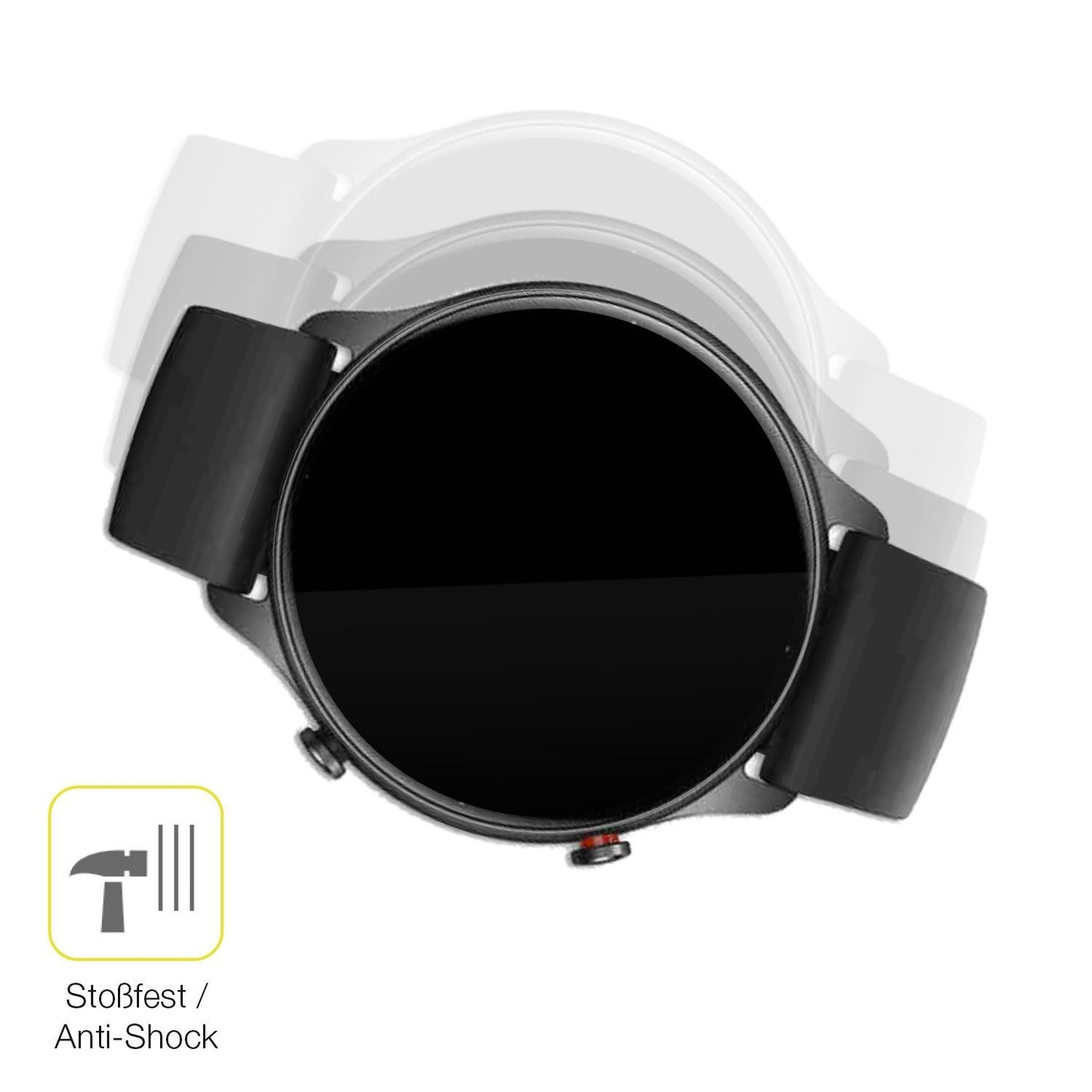 2x 3D Full Cover Schutzfolie für Amazfit GTR 2e (4)