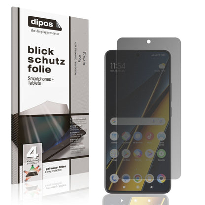 Blickschutzfolie für Poco X6 Pro 5g matt Schutzfol (1)