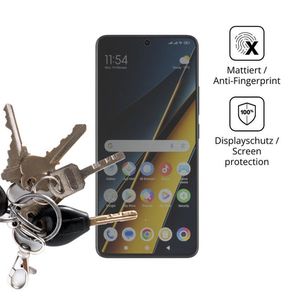Blickschutzfolie für Poco X6 Pro 5g matt Schutzfol (3)
