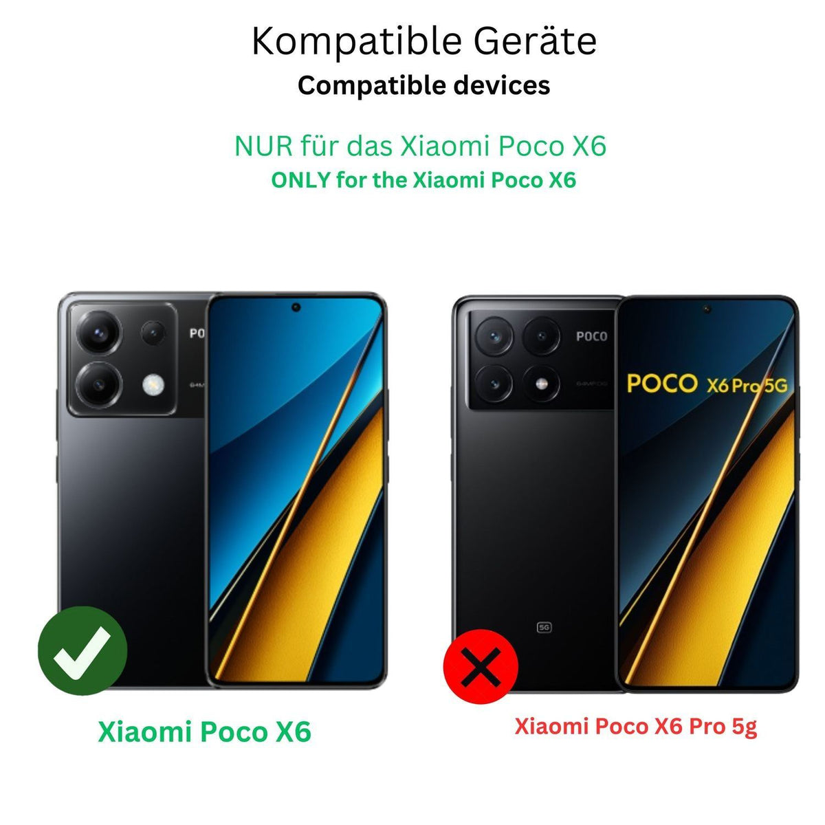 Blickschutzfolie für Xiaomi Poco X6 matt Schutzfol (3)