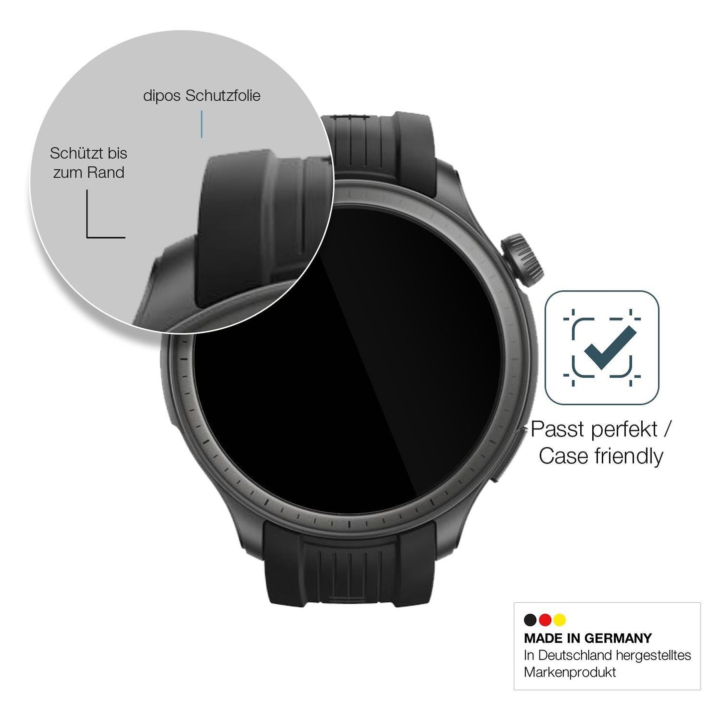 2x 9H Schutzfolie für Amazfit Balance Panzerfolie (6)