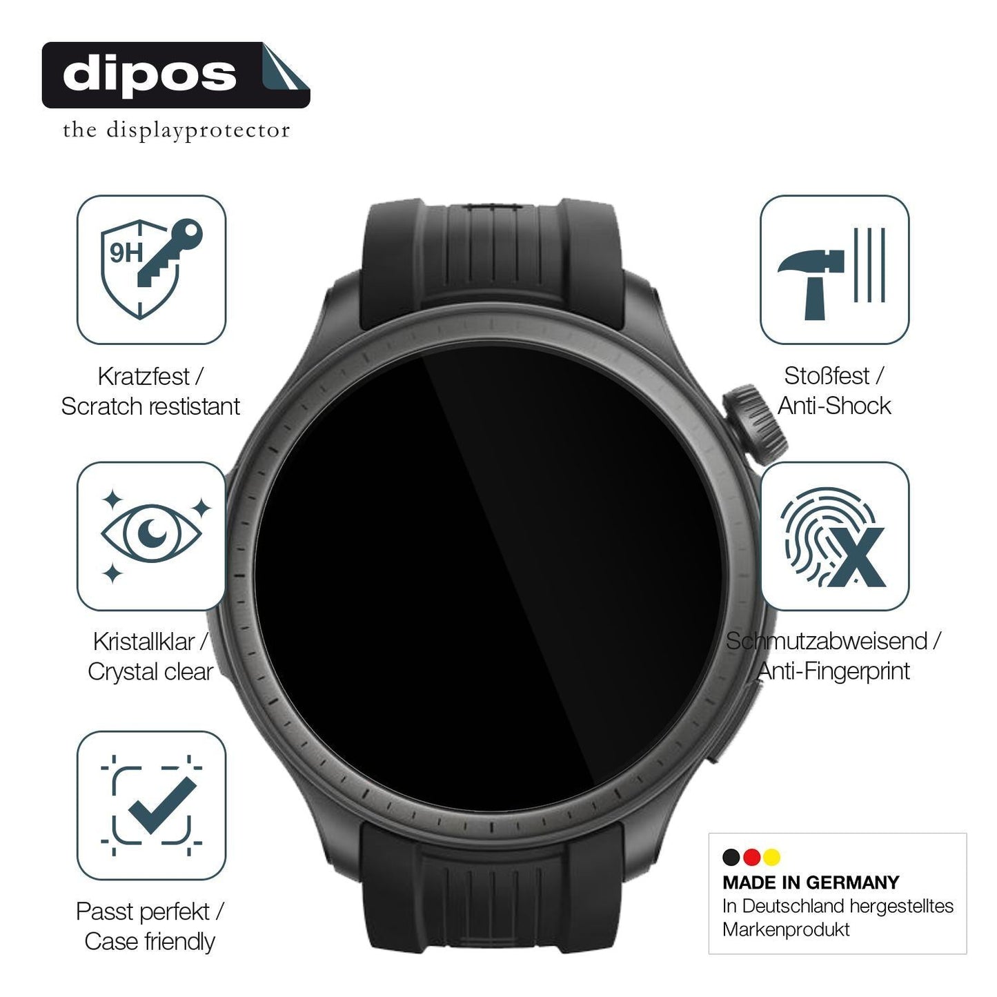 2x 9H Schutzfolie für Amazfit Balance Panzerfolie (7)