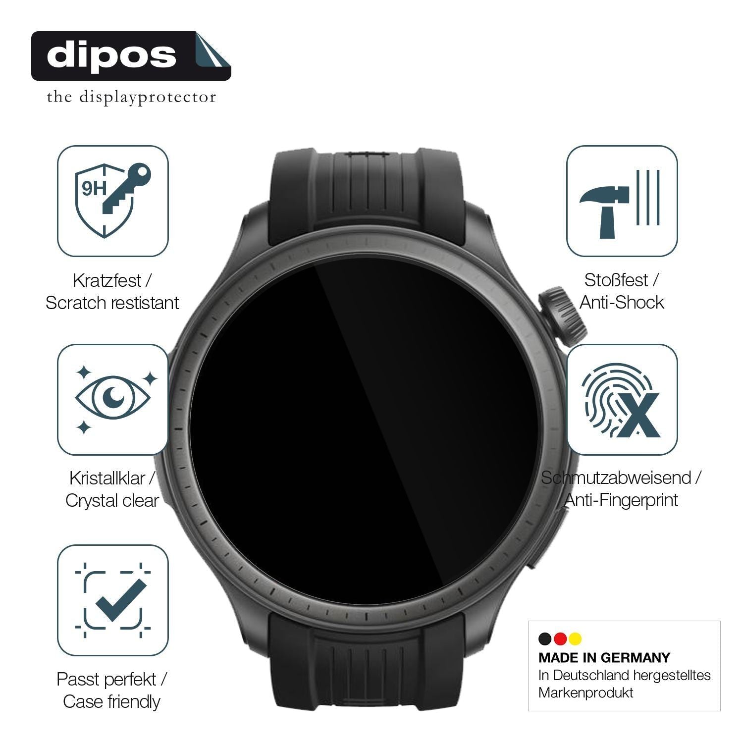 2x 9H Schutzfolie für Amazfit Balance Panzerfolie (7)