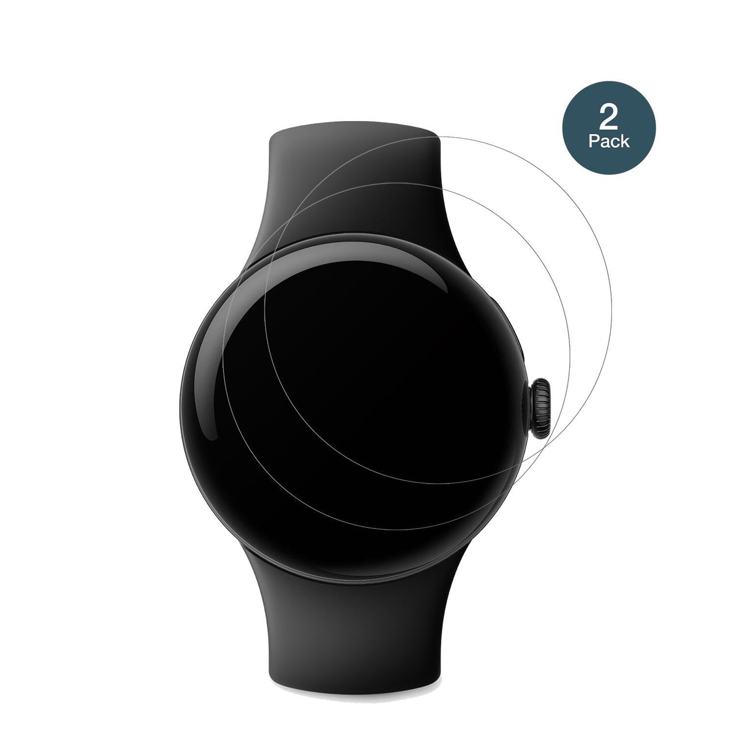 2x 9H Schutzfolie matt für Google Pixel Watch 1 Pa (2)