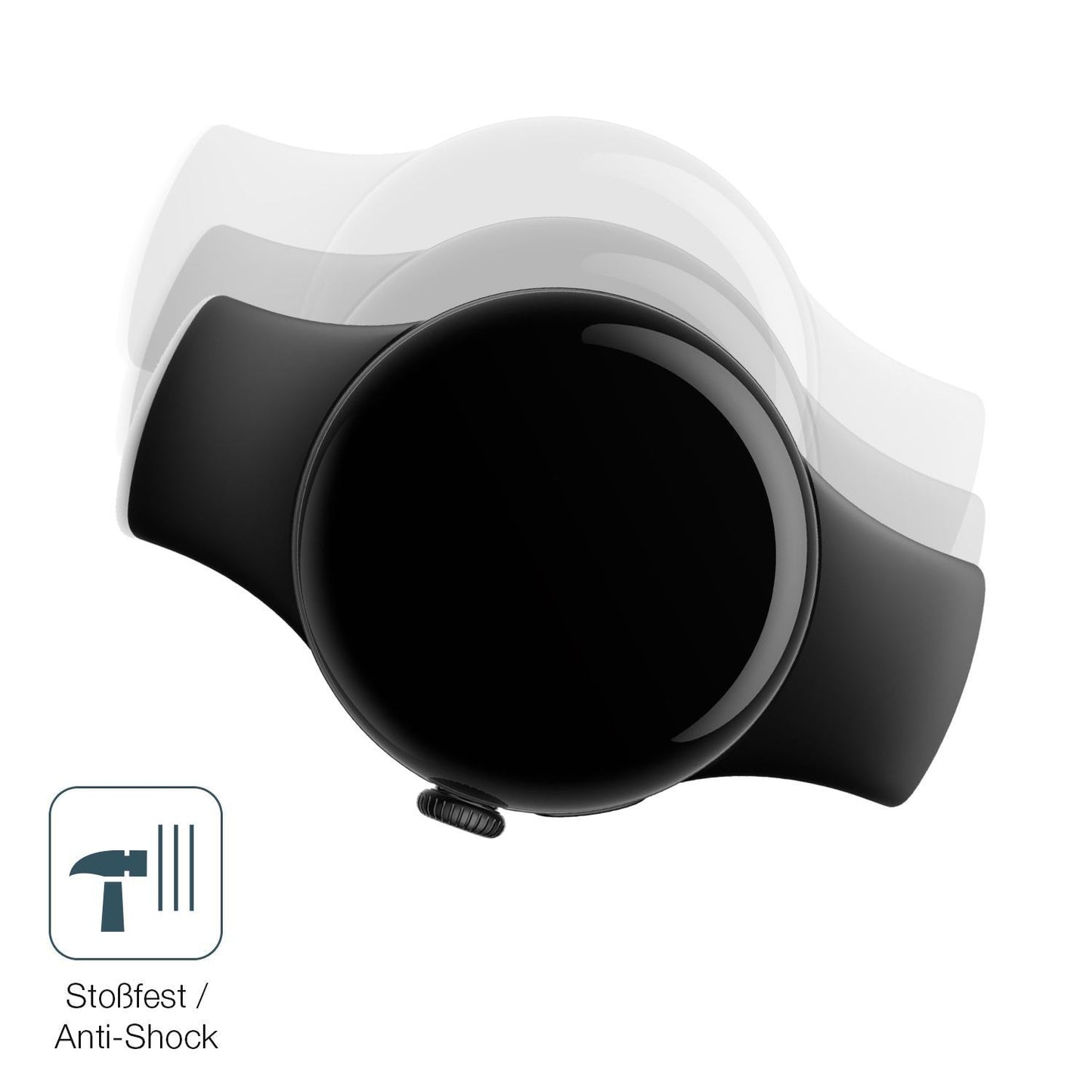 2x 9H Schutzfolie matt für Google Pixel Watch 1 Pa (4)
