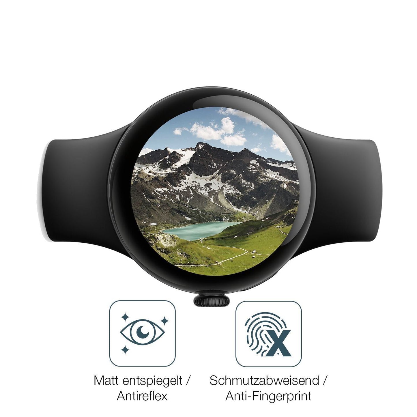2x 9H Schutzfolie matt für Google Pixel Watch 1 Pa (5)