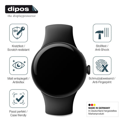 2x 9H Schutzfolie matt für Google Pixel Watch 1 Pa (7)