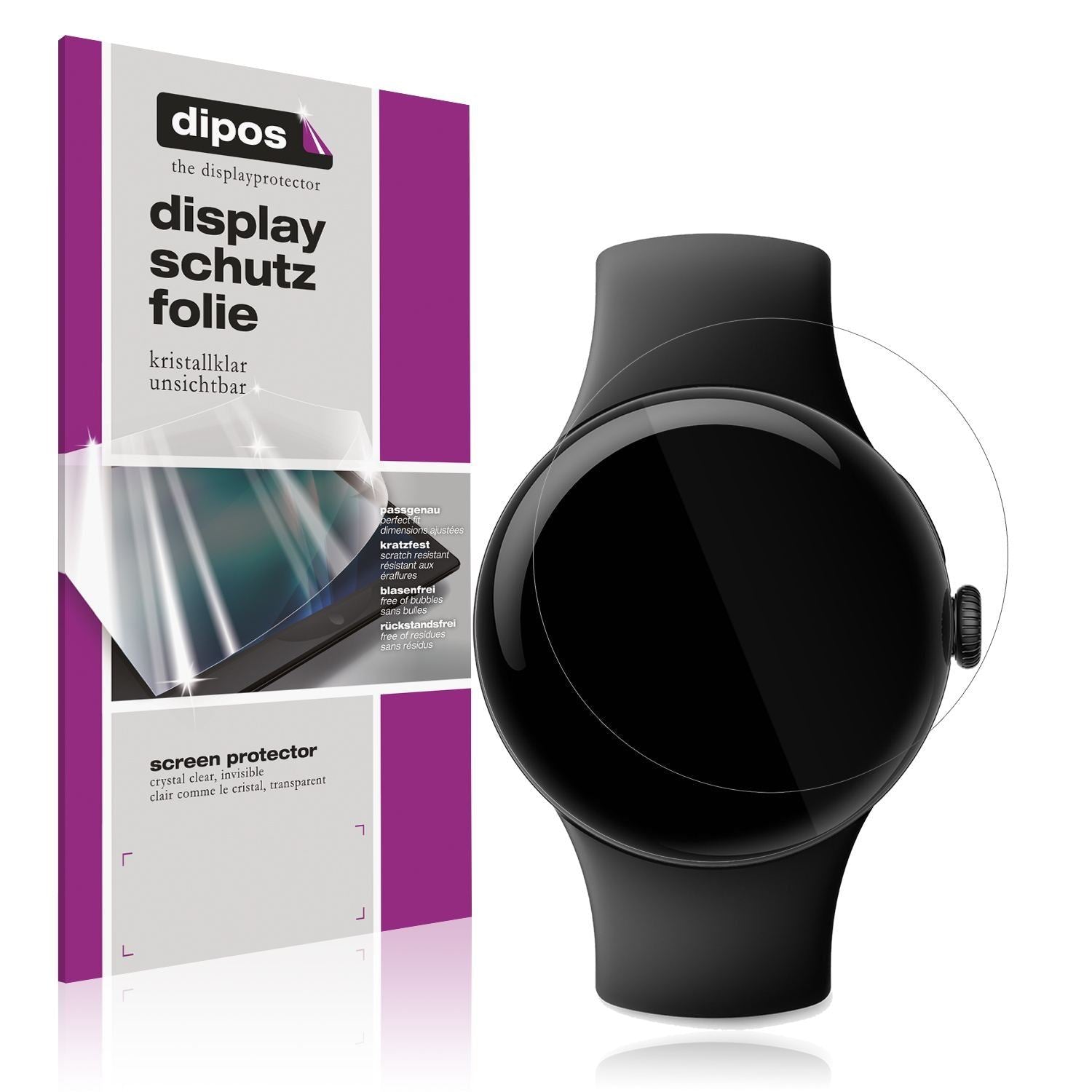 6x Schutzfolie klar für Google Pixel Watch 1 Displ (1)