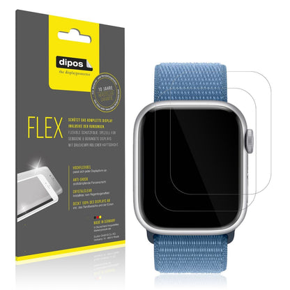 2x 3D Full Cover Schutzfolie für Apple Watch Serie (1)