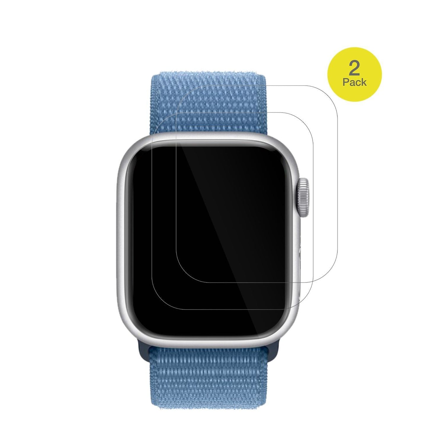 2x 3D Full Cover Schutzfolie für Apple Watch Serie (2)