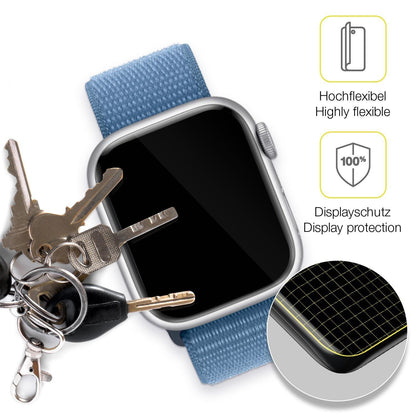 2x 3D Full Cover Schutzfolie für Apple Watch Serie (3)
