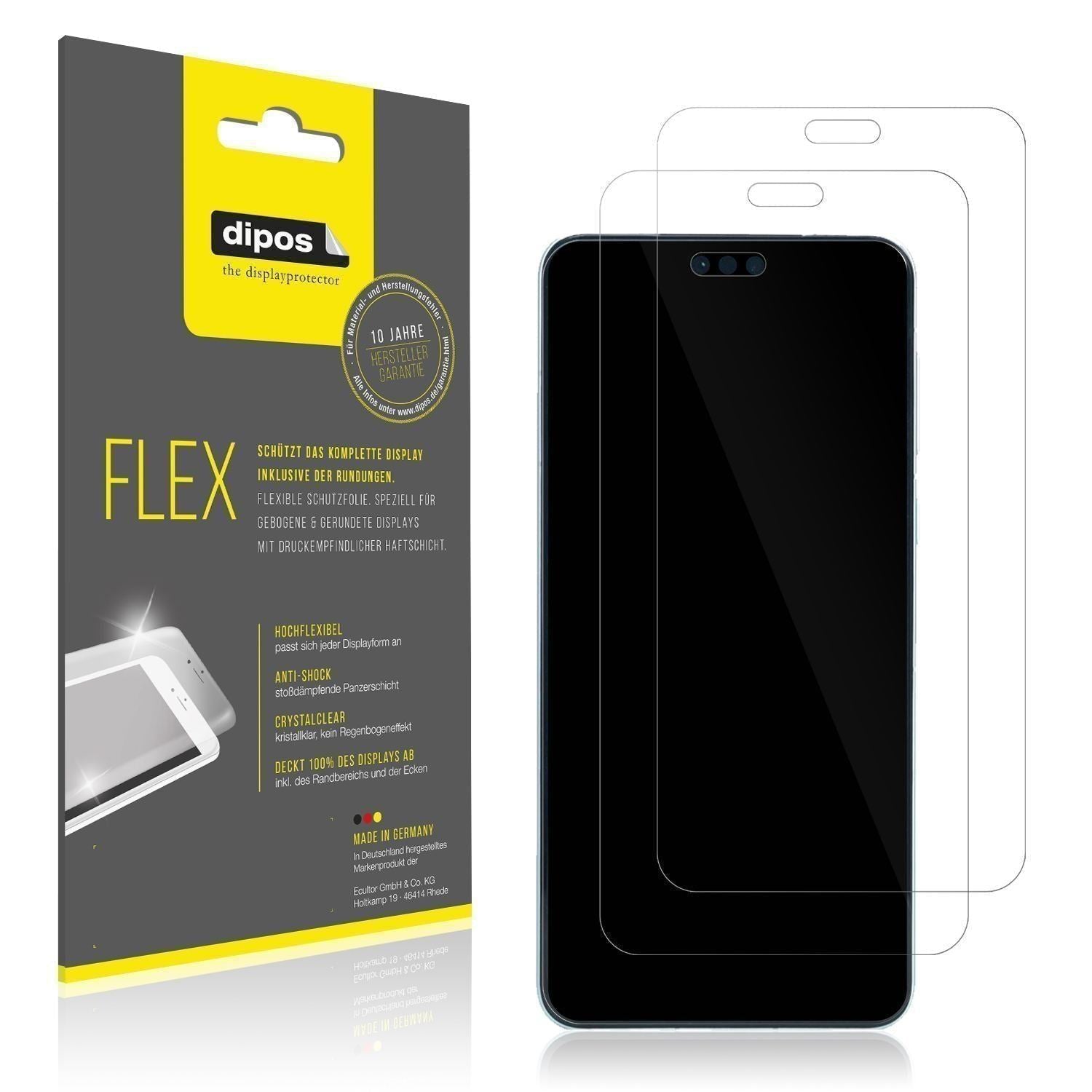 2x 3D Full Cover Schutzfolie für Huawei Mate 60 Pr (1)