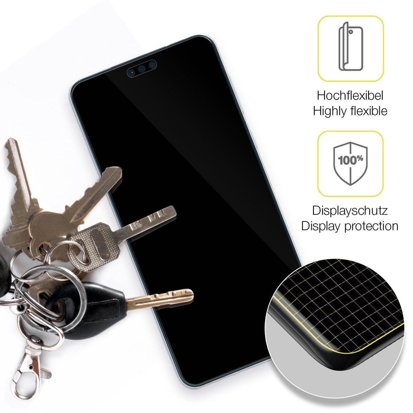 2x 3D Full Cover Schutzfolie für Huawei Mate 60 Pr (3)