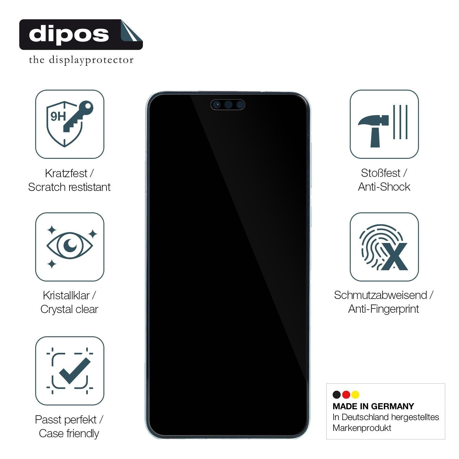 2x 9H Schutzfolie für Huawei Mate 60 Pro Panzerfol (7)