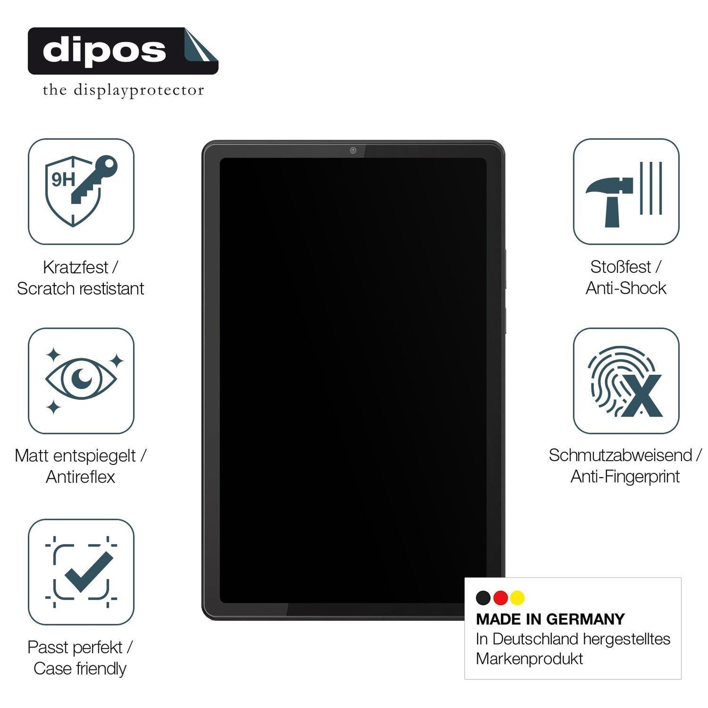 2x 9H Schutzfolie matt für Lenovo Tab M9 Panzerfol (7)
