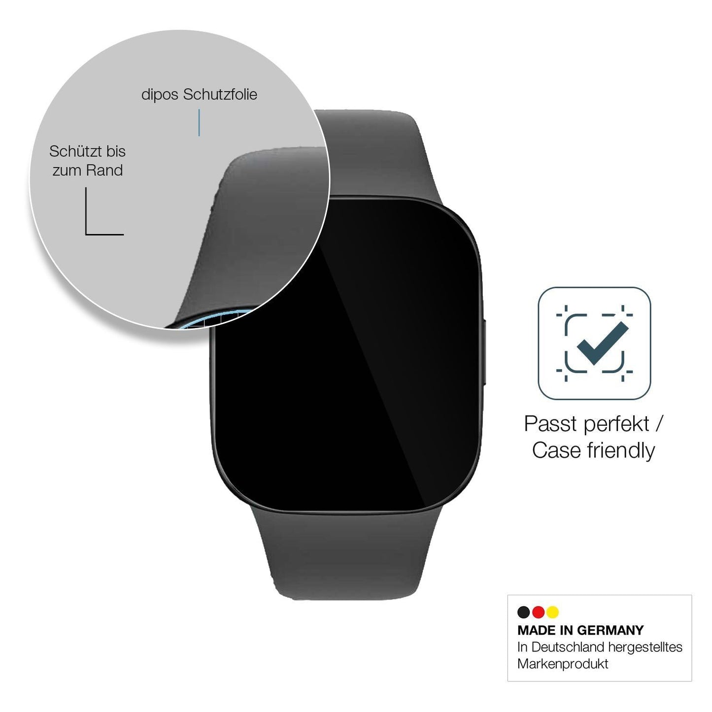 2x 9H Schutzfolie für Xiaomi Redmi Watch 3 Panzerf (6)