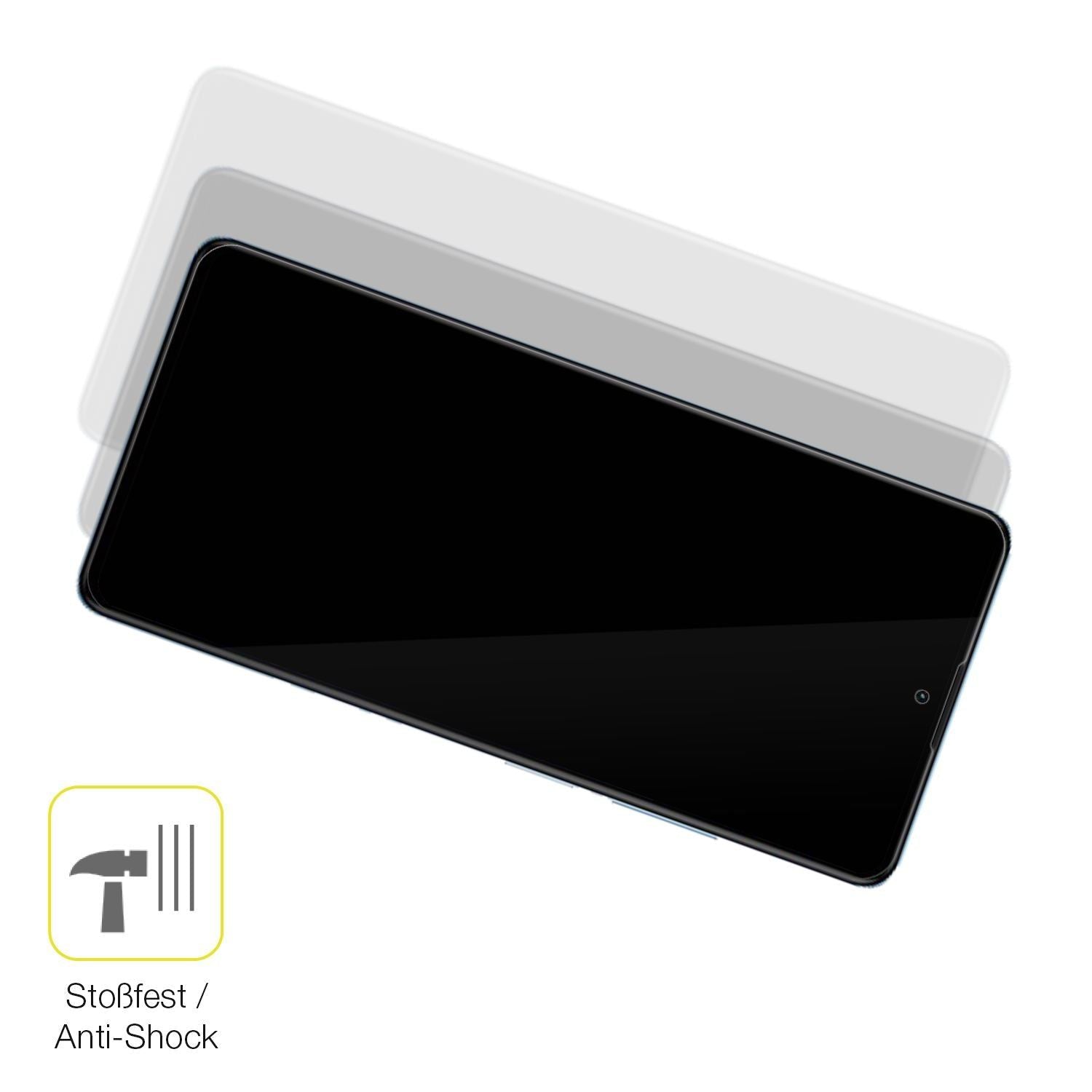 2x 3D Full Cover Schutzfolie für Xiaomi Redmi Note (4)