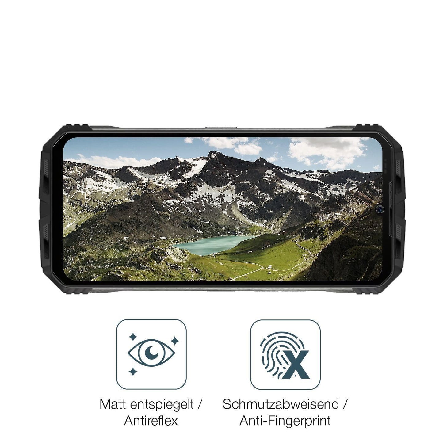 2x 9H Schutzfolie matt für Doogee V30 Panzerfolie (5)