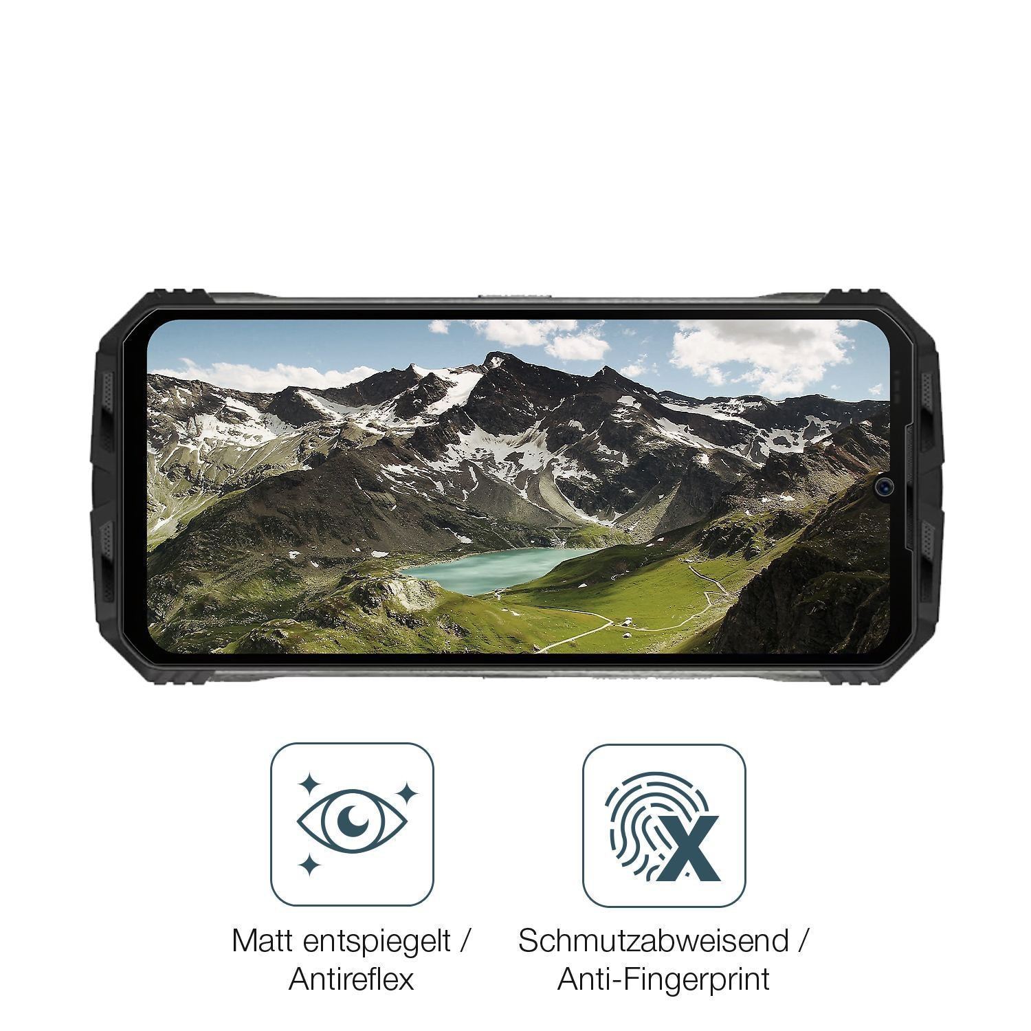2x 9H Schutzfolie matt für Doogee V30 Panzerfolie (5)