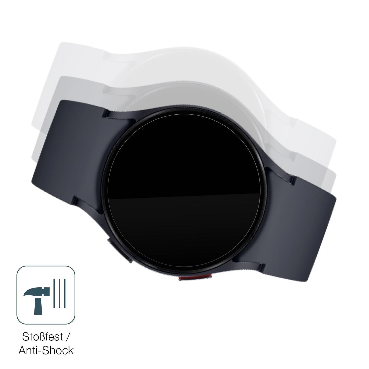 2x 9H Schutzfolie für Samsung Galaxy Watch 6 40mm  (4)