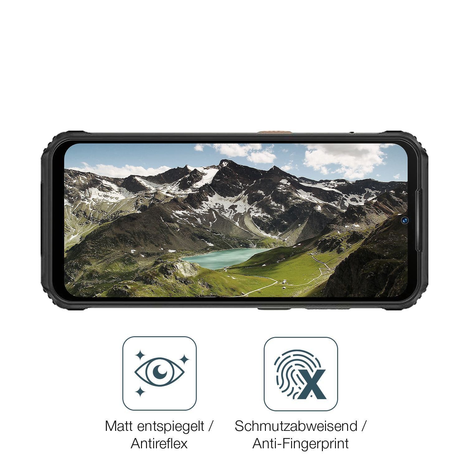 2x 9H Schutzfolie matt für Ulefone Armor 21 Panzer (5)