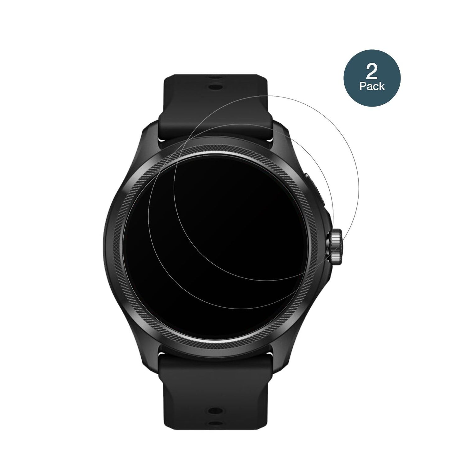 2x 9H Schutzfolie matt für Ticwatch Pro 5 Panzerfo (2)