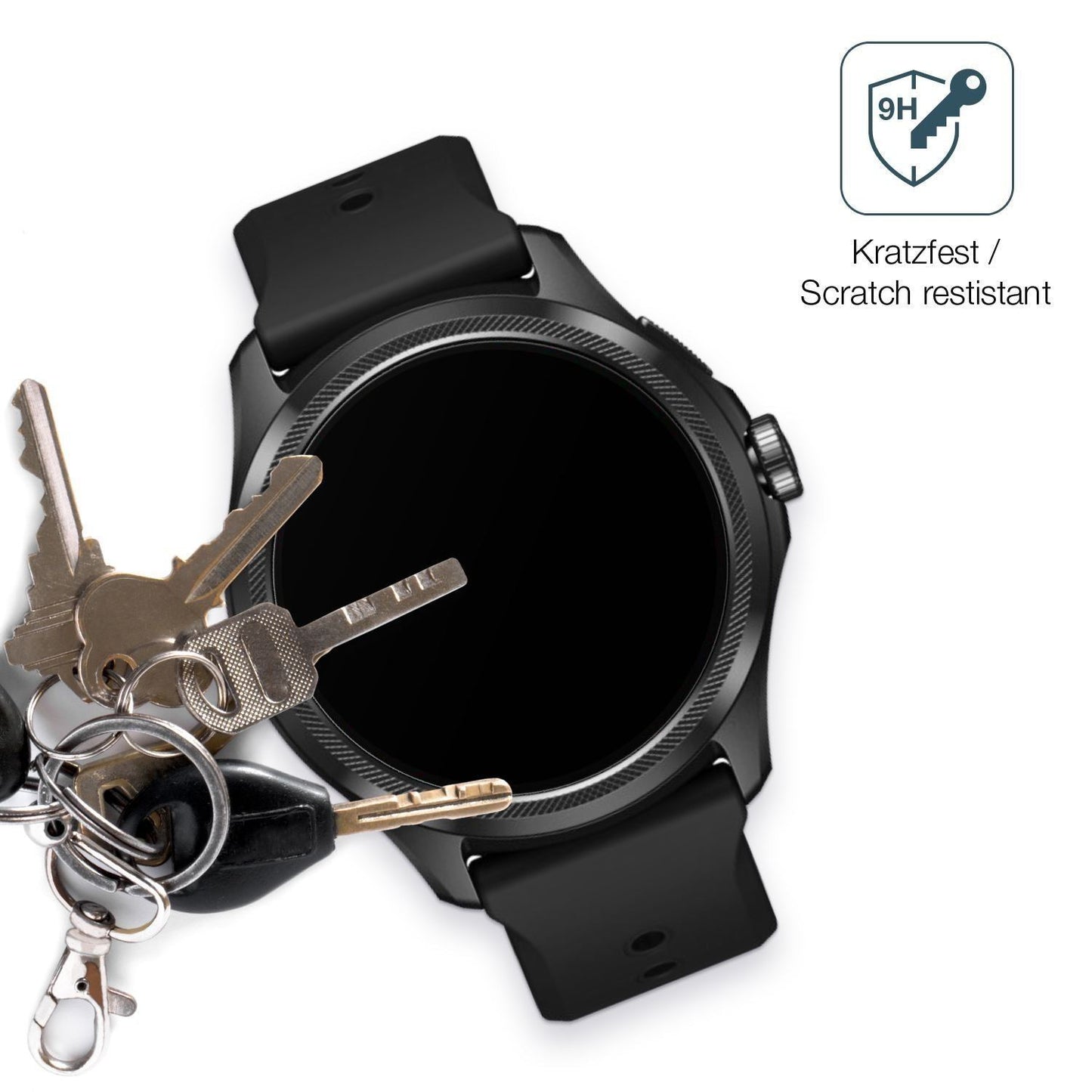 2x 9H Schutzfolie matt für Ticwatch Pro 5 Panzerfo (3)
