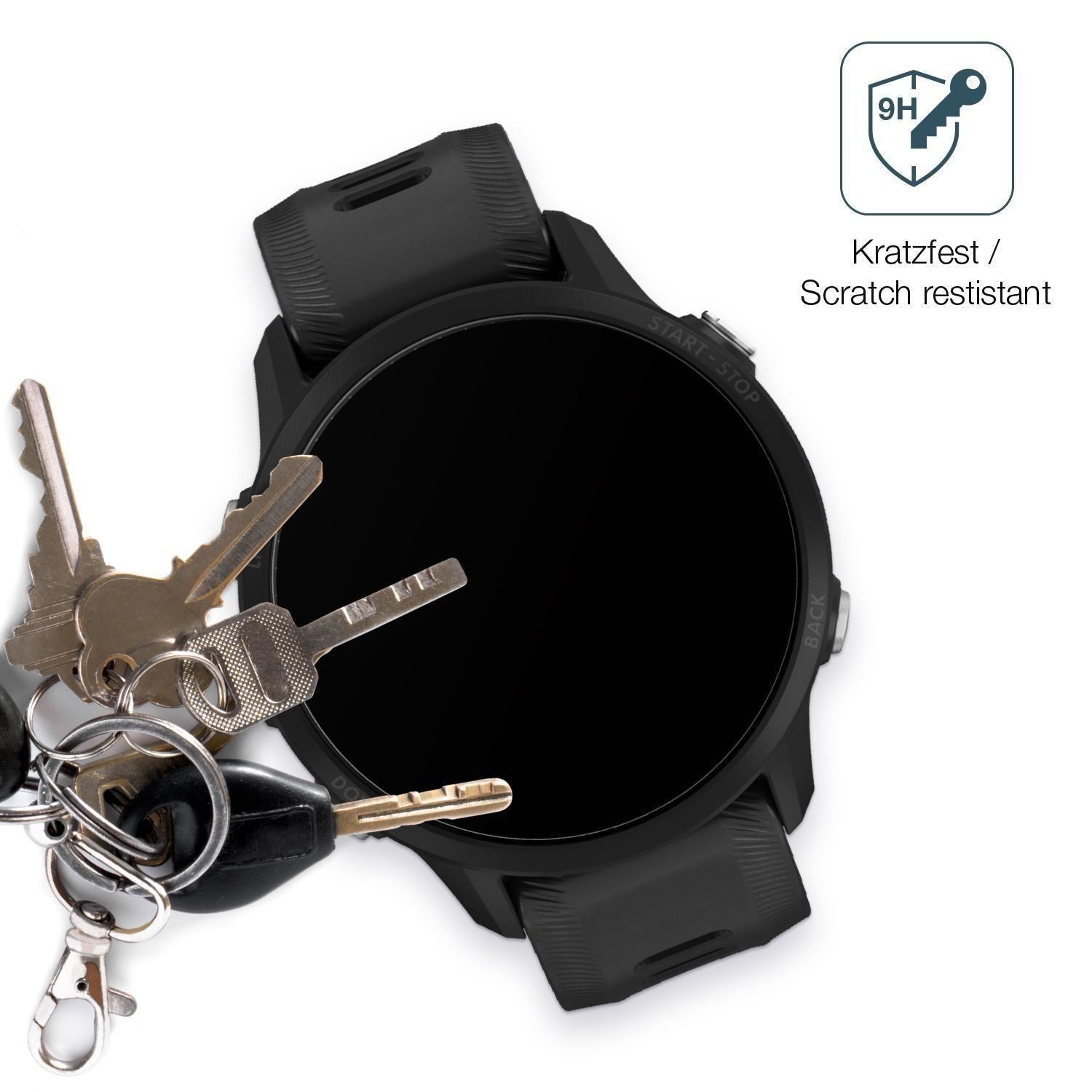 2x 9H Schutzfolie matt für Garmin Forerunner 955 P (3)