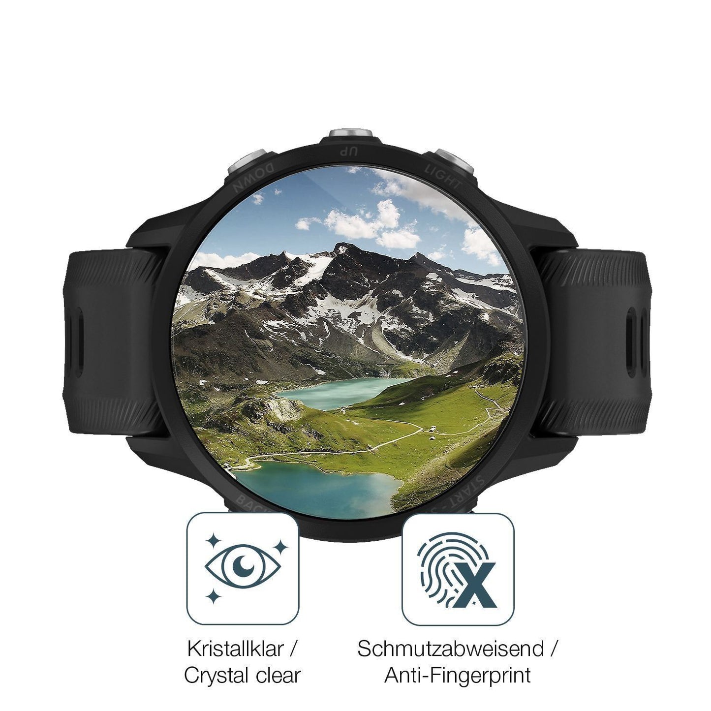2x 9H Schutzfolie für Garmin Forerunner 955 Panzer (5)