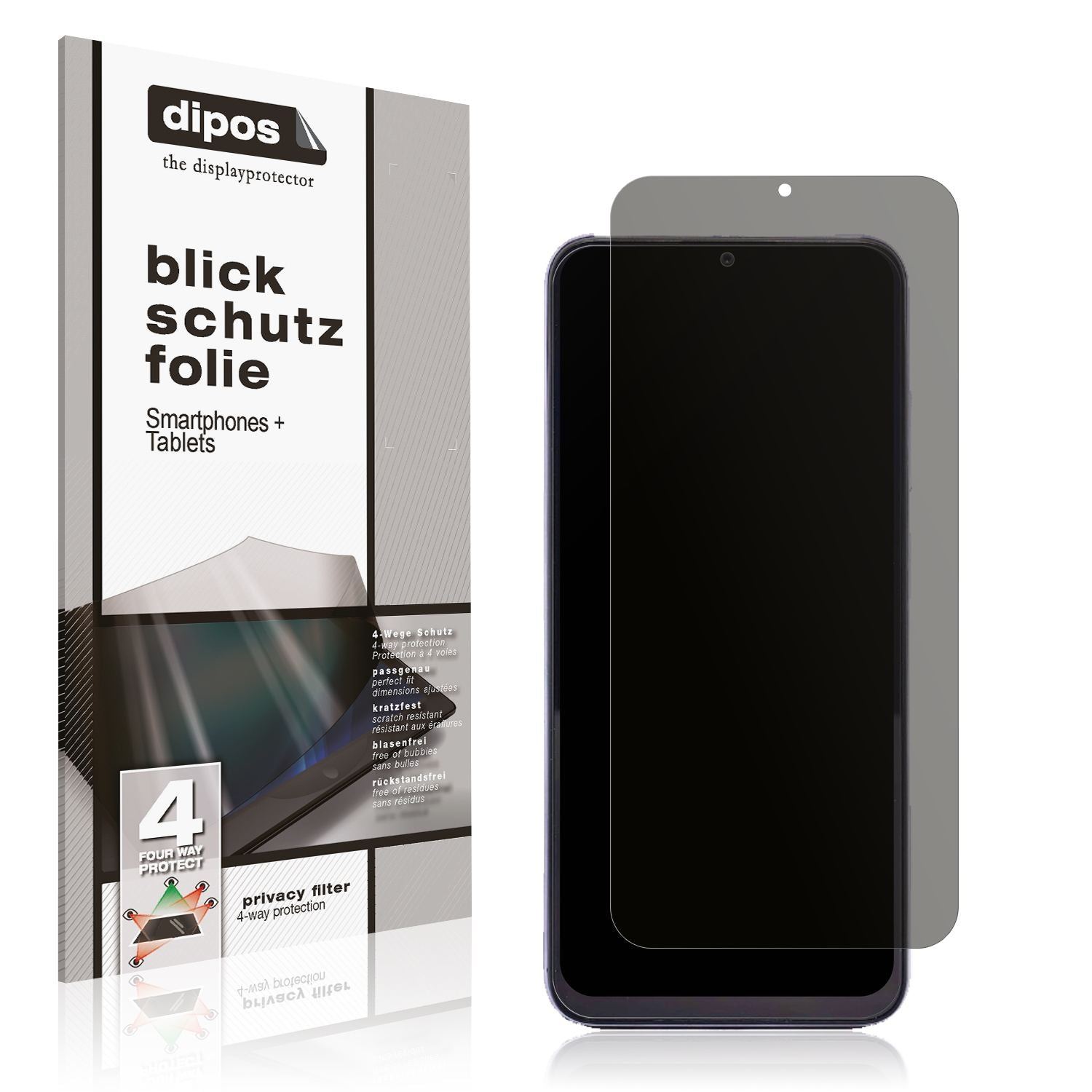 Blickschutzfolie für Ulefone Note 16 Pro matt Schu (1)