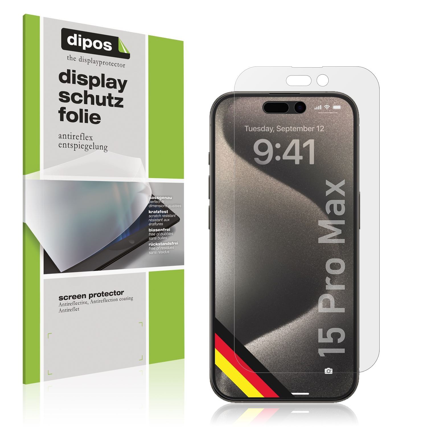 2x Schutzfolie matt für Apple iPhone 15 Pro Max Di (1)