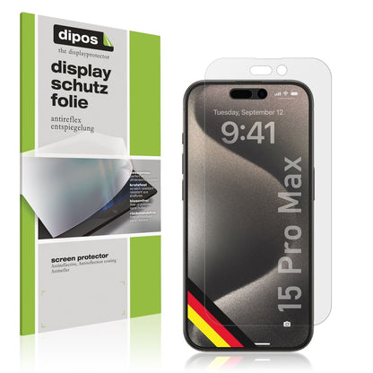 2x Schutzfolie matt für Apple iPhone 15 Pro Max Di (1)
