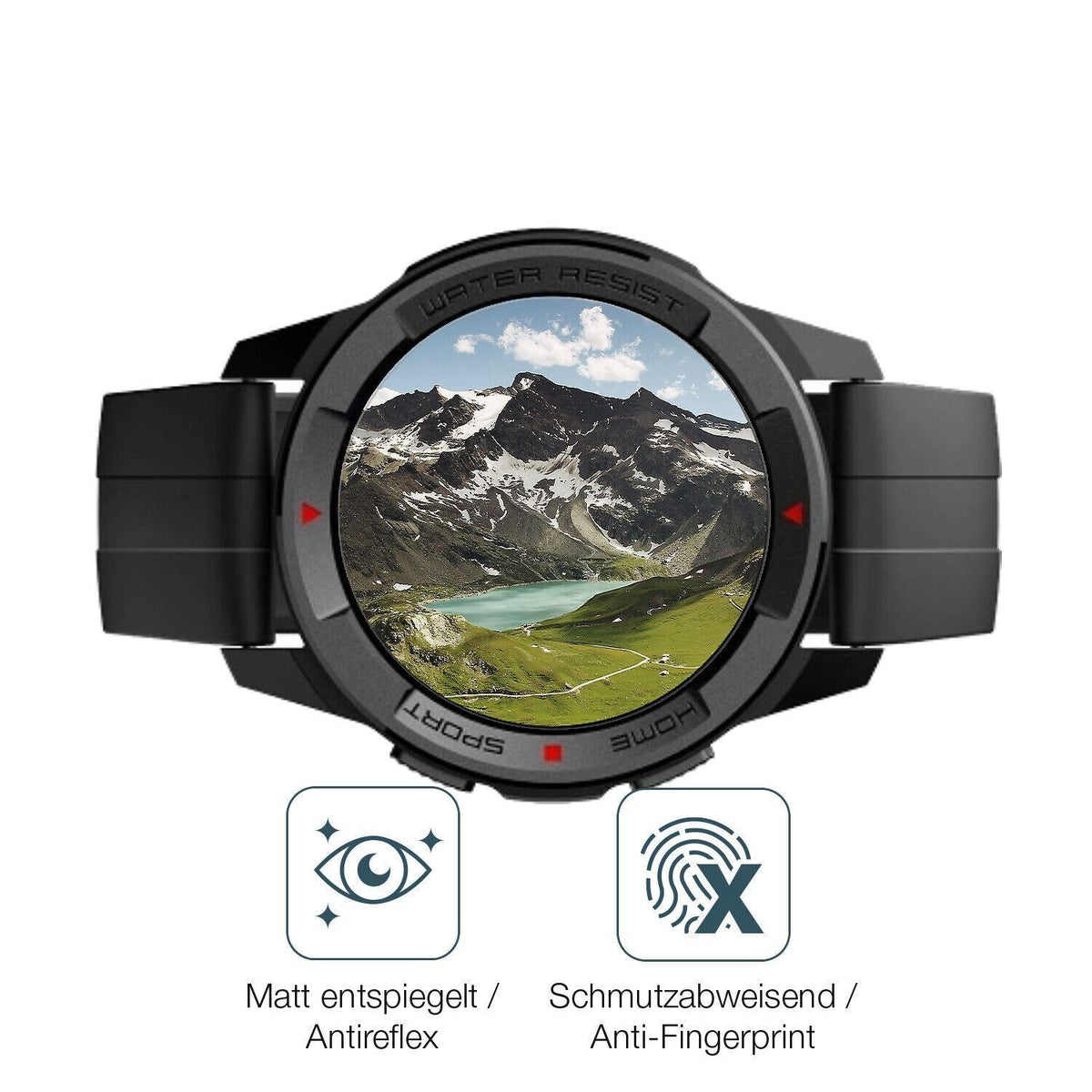 1x 9H Schutzfolie matt für Mibro Watch X1 Panzerfo (5)