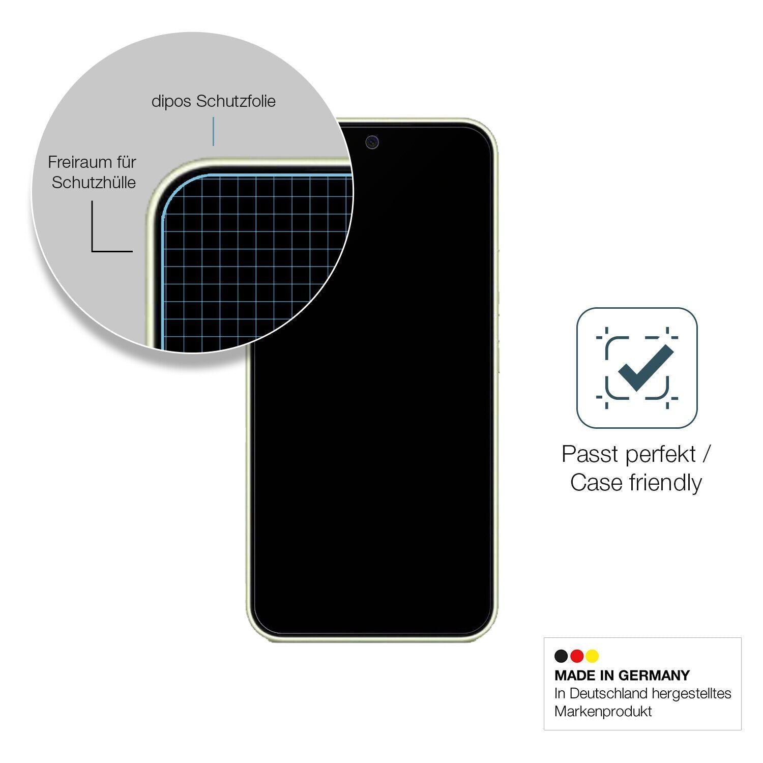 1x 9H Schutzfolie matt für Samsung Galaxy A54 Panz (6)