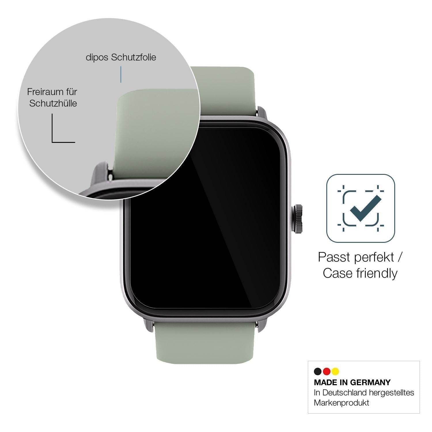 1x 9H Schutzfolie für Noise ColorFit Pro 3 Alpha P (6)