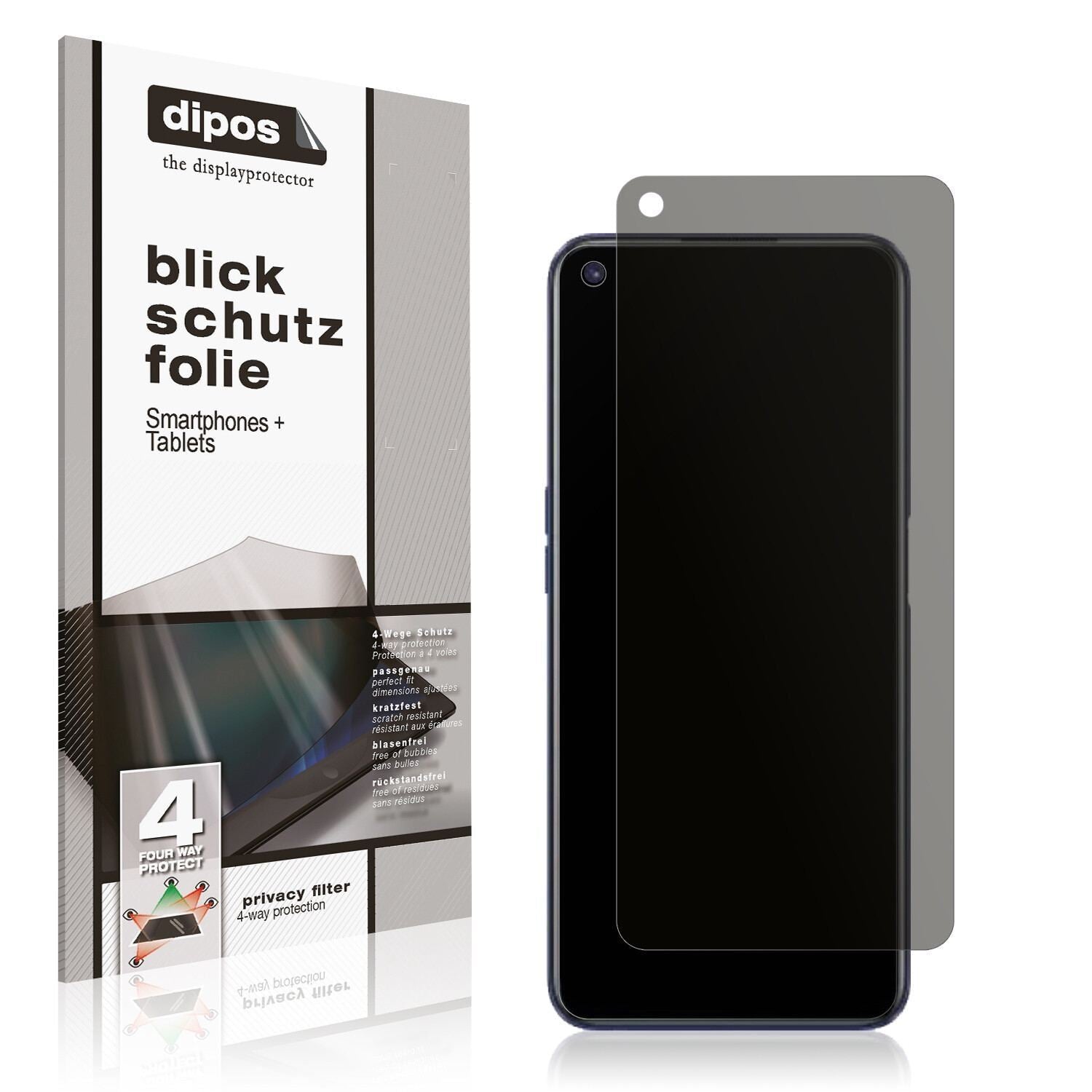 Blickschutzfolie für Realme 9 5G Speed matt Schutz (1)