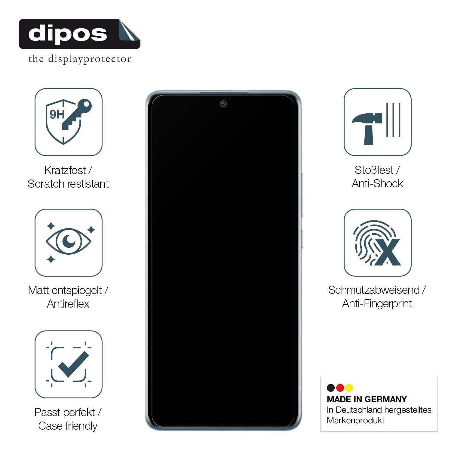 2x 9H Schutzfolie matt für Xiaomi Redmi K60 Pro Pa (7)