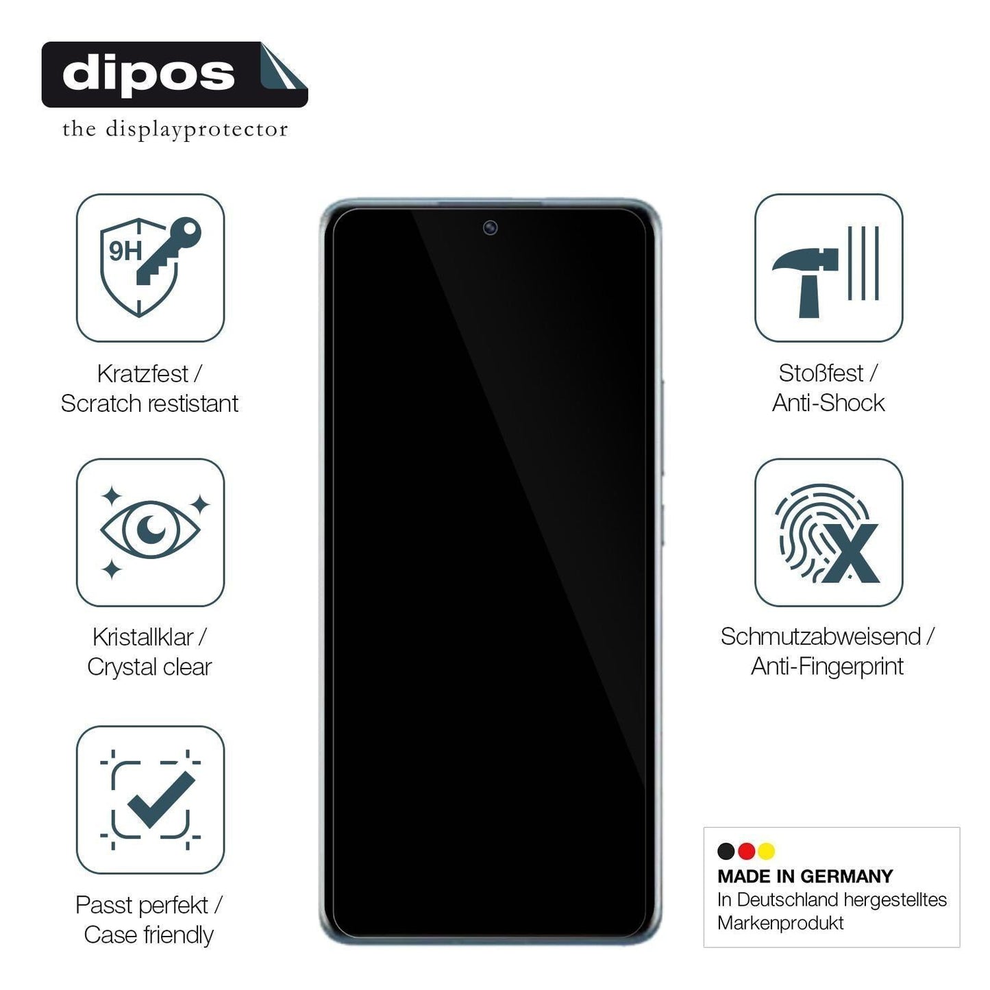 2x 9H Schutzfolie für Xiaomi Redmi K60 Pro Panzerf (7)