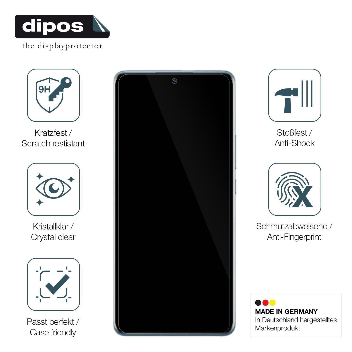 2x 9H Schutzfolie für Xiaomi Redmi K60 Pro Panzerf (7)