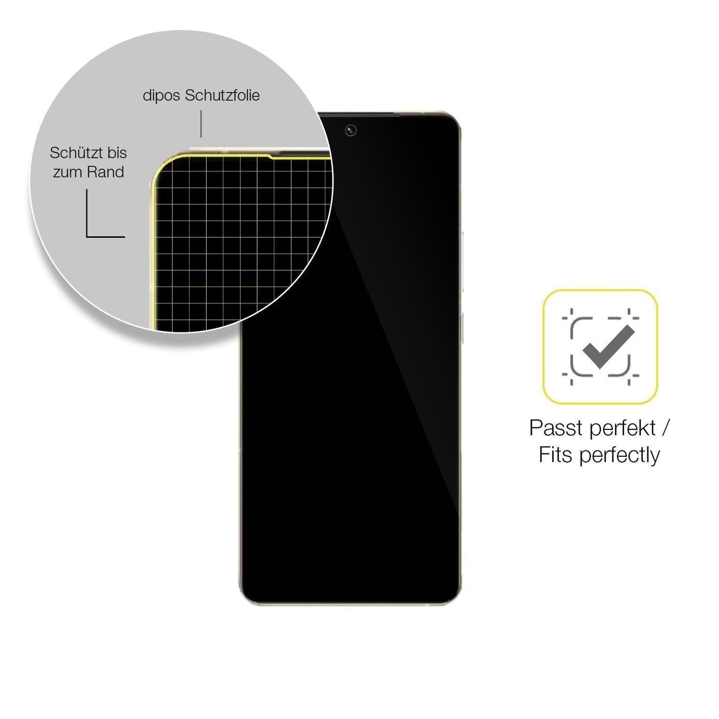 2x 3D Full Cover Schutzfolie für VIVO S16 (6)