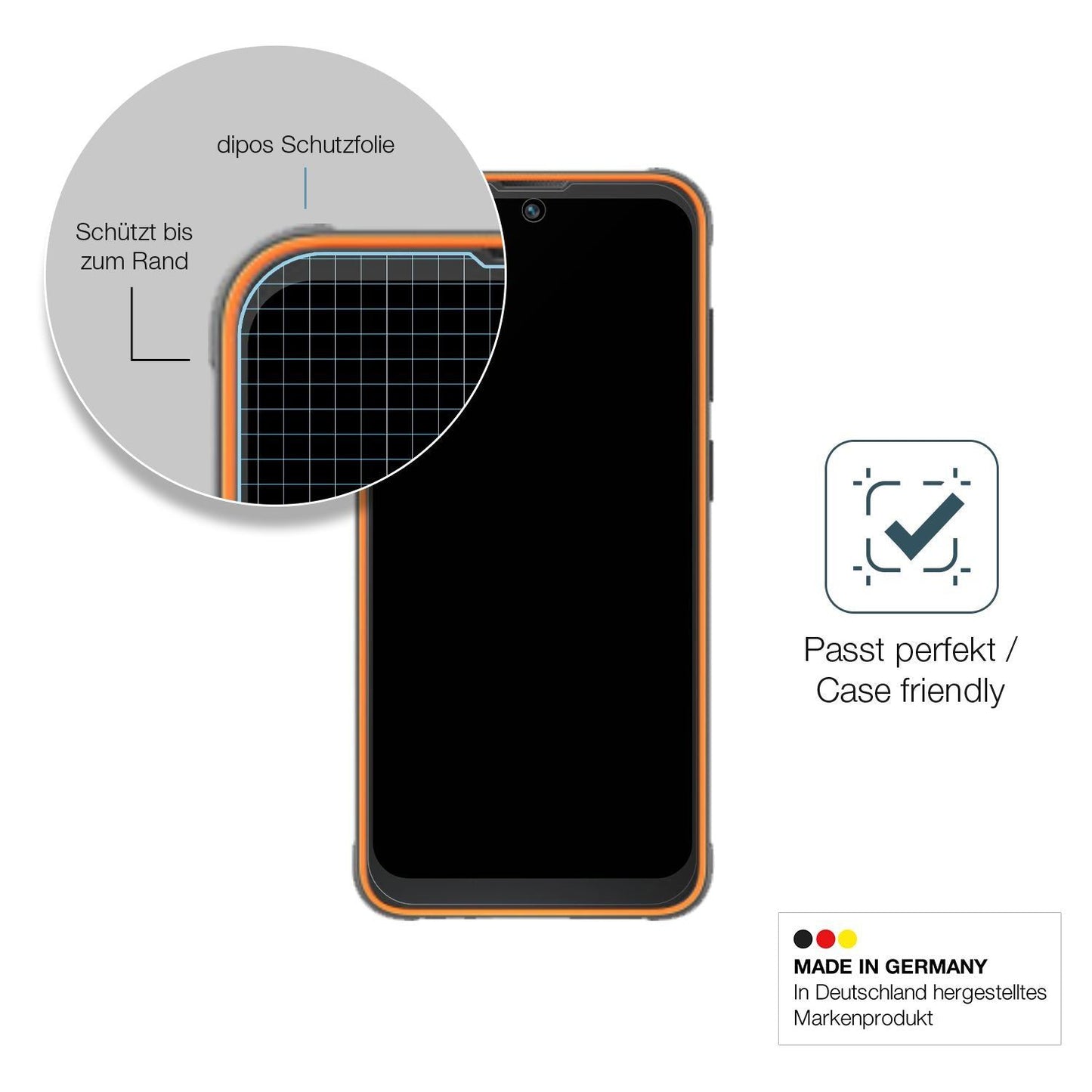 1x 9H Schutzfolie matt für Blackview BV5200 Pro Pa (6)
