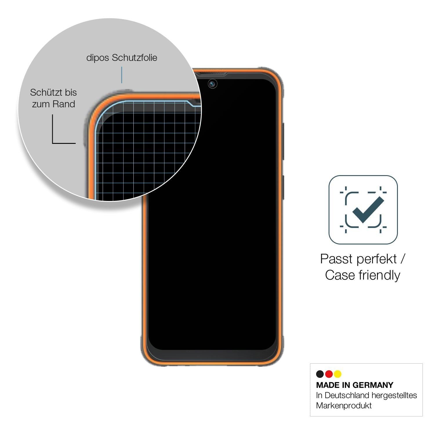 1x 9H Schutzfolie matt für Blackview BV5200 Pro Pa (6)